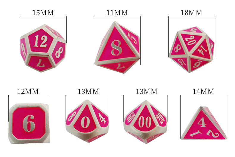 DND RPG Mini Metal Dice Running Group Game Для настольных игр с несколькими лицами