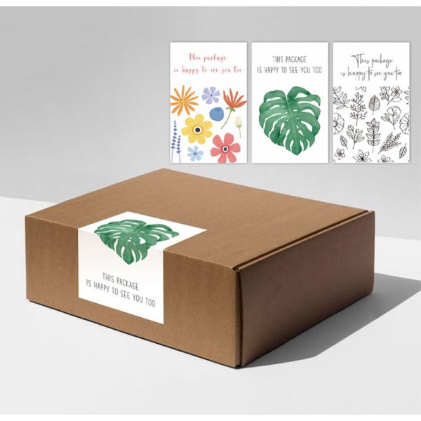 Decorative Thank You Sticker Labels 7.5x2.5cm Seal Packaging Label