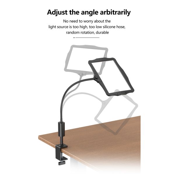 Adjustable Magnifier for Electronic Maintenance Reading Desktop Magnifying Glass 1.8X Multi-function Table Lamp Magnifying Glass