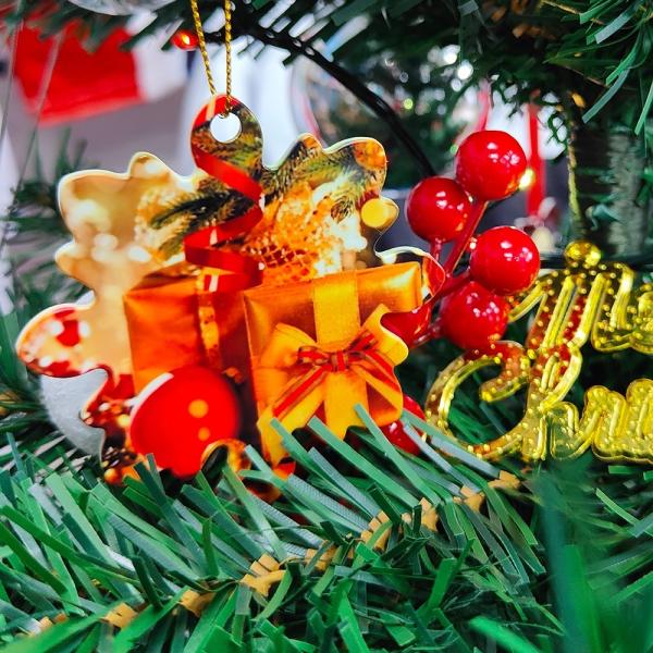 DIY Custom White Blanks Sublimation PBT Plastic Christmas Ornaments personalized christmas ball ornaments with picture