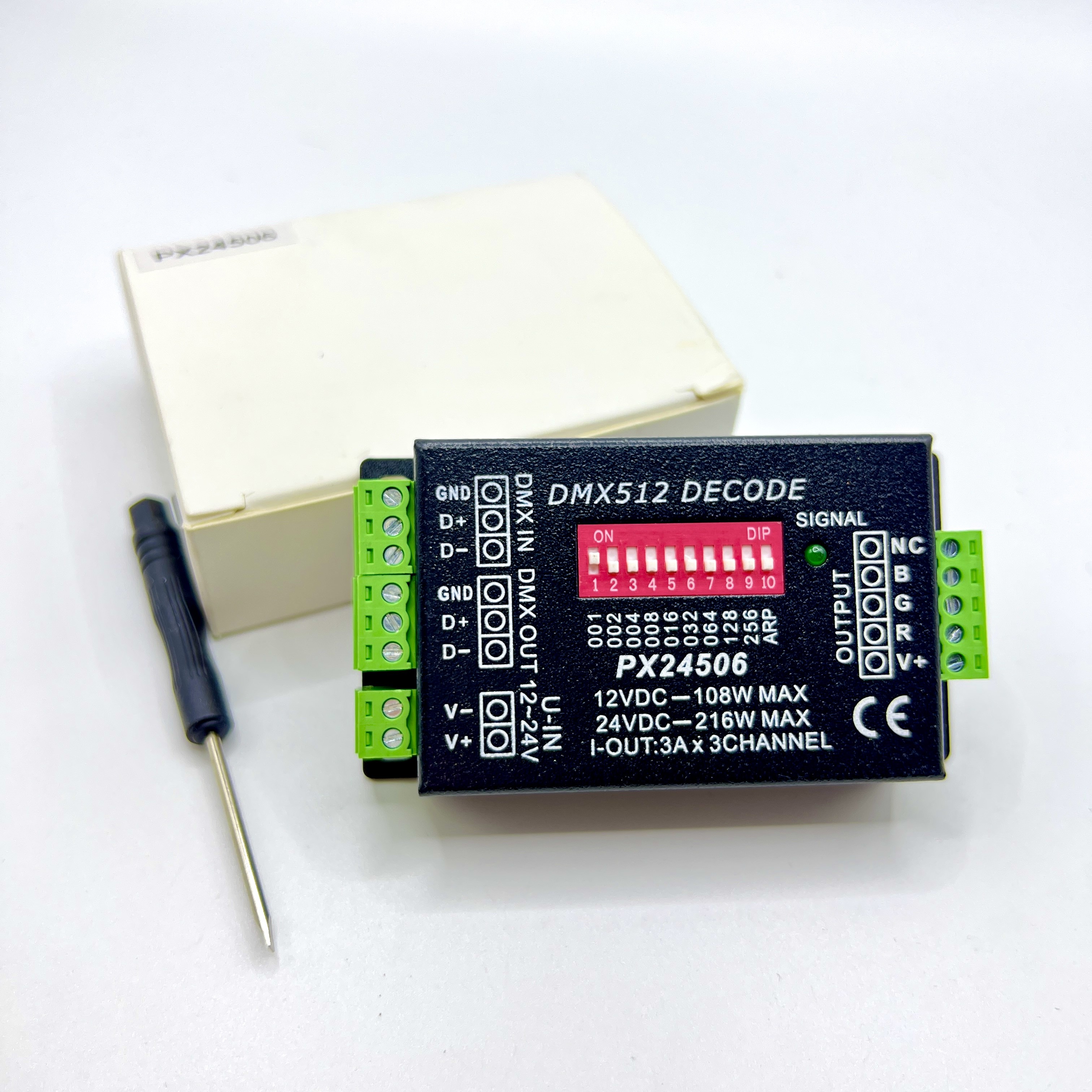 Дешифратор СИД DMX DC 12V, дешифратор Px24506 Dmx512 для светов прокладки RGB