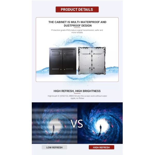 Fixed P6mm Advertising Outdoor Full Color LED Screen HD LED Video Wall