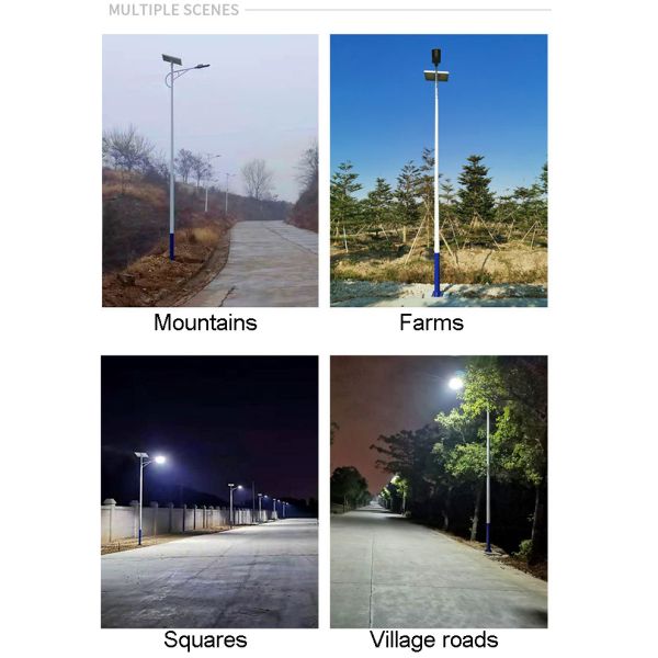 Solar Powered Street Lighting IP65 Waterproof Street Light Using Solar Panel For Home