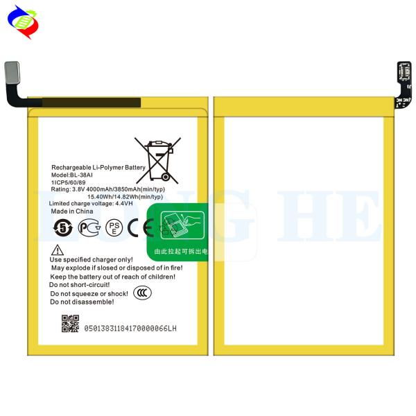 Proteção de IC dupla Bateria de 3850mAh para itel P32 P13 P31 P33 BL-38AI Personalizavel