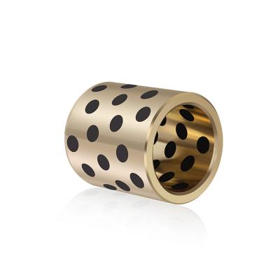 High Strength Brass Straight Type C86300 (SAE 430B) Manganese Bronze Plugged Graphite Bushings Made To Order