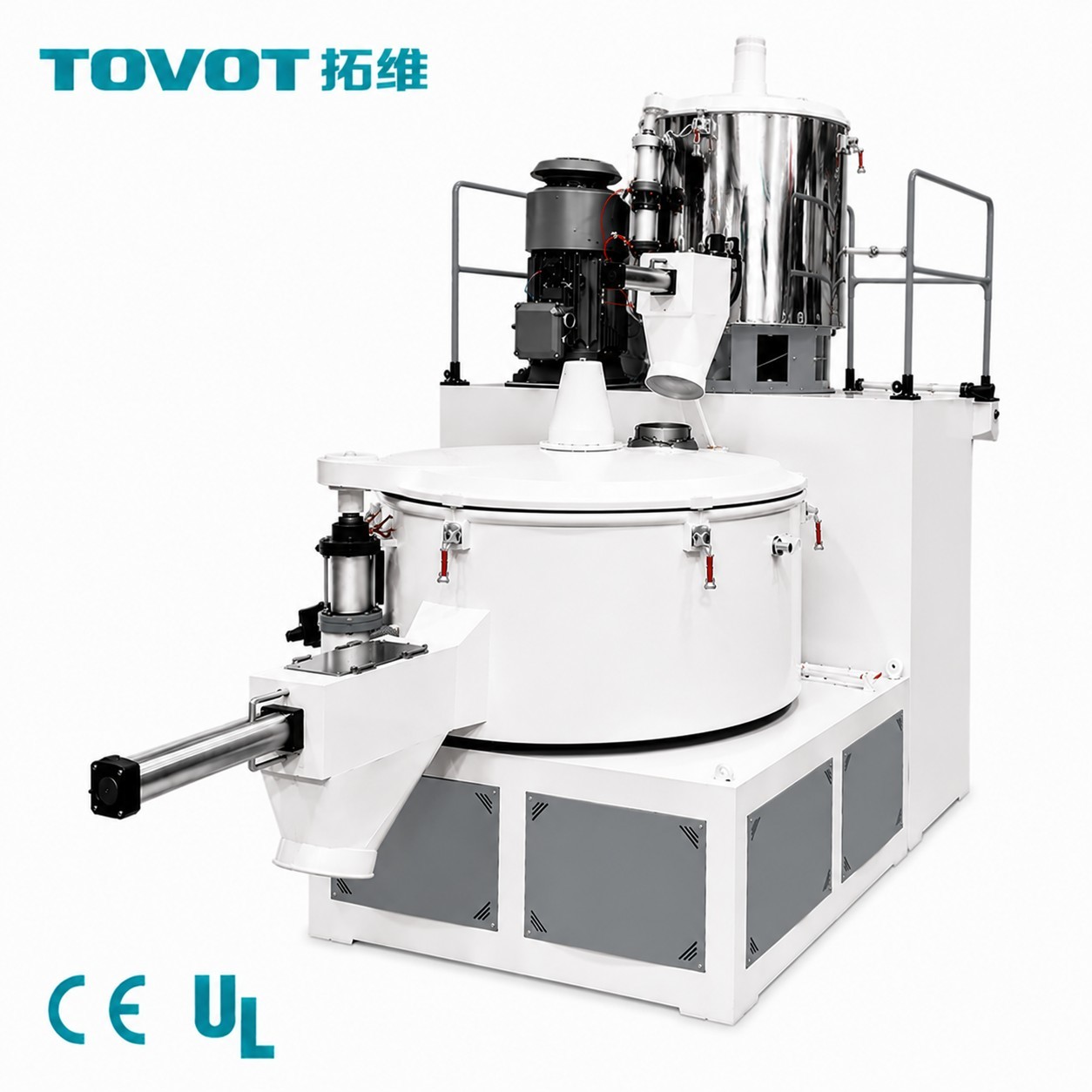 Industrial High Speed PVC Mixer Machine SRL-Z500/1000 For Plastic Compound Preparation