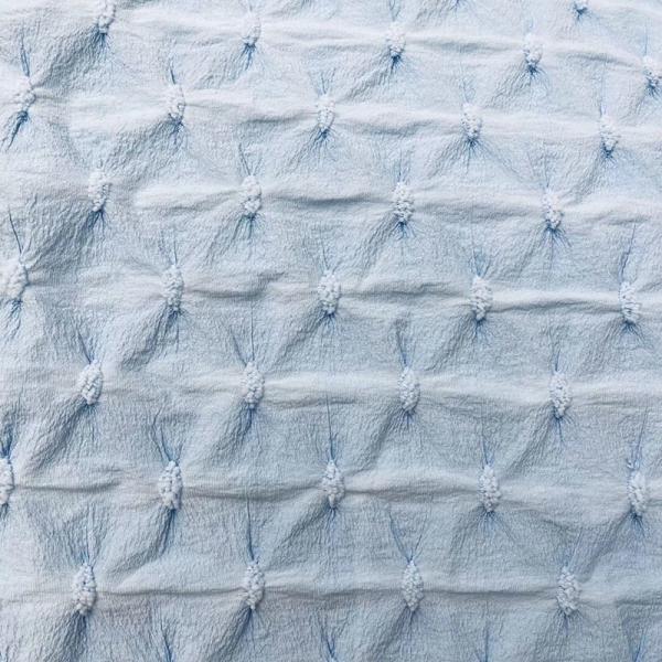 Breathable 57 inch Jacquard Woven Fabric 150-280gsm Bubble Knit Fabric