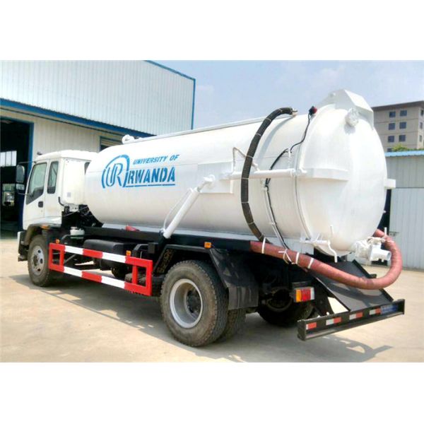 ISUZU 4x2 Tanker Truck Trailer 6 Wheels 8M3 8000L Vacuum Sewage Tank Truck