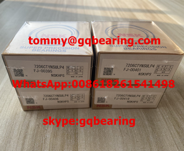7206CTYNSULP4 Angular Contact Bearing P6 Spindle Ball Bearing