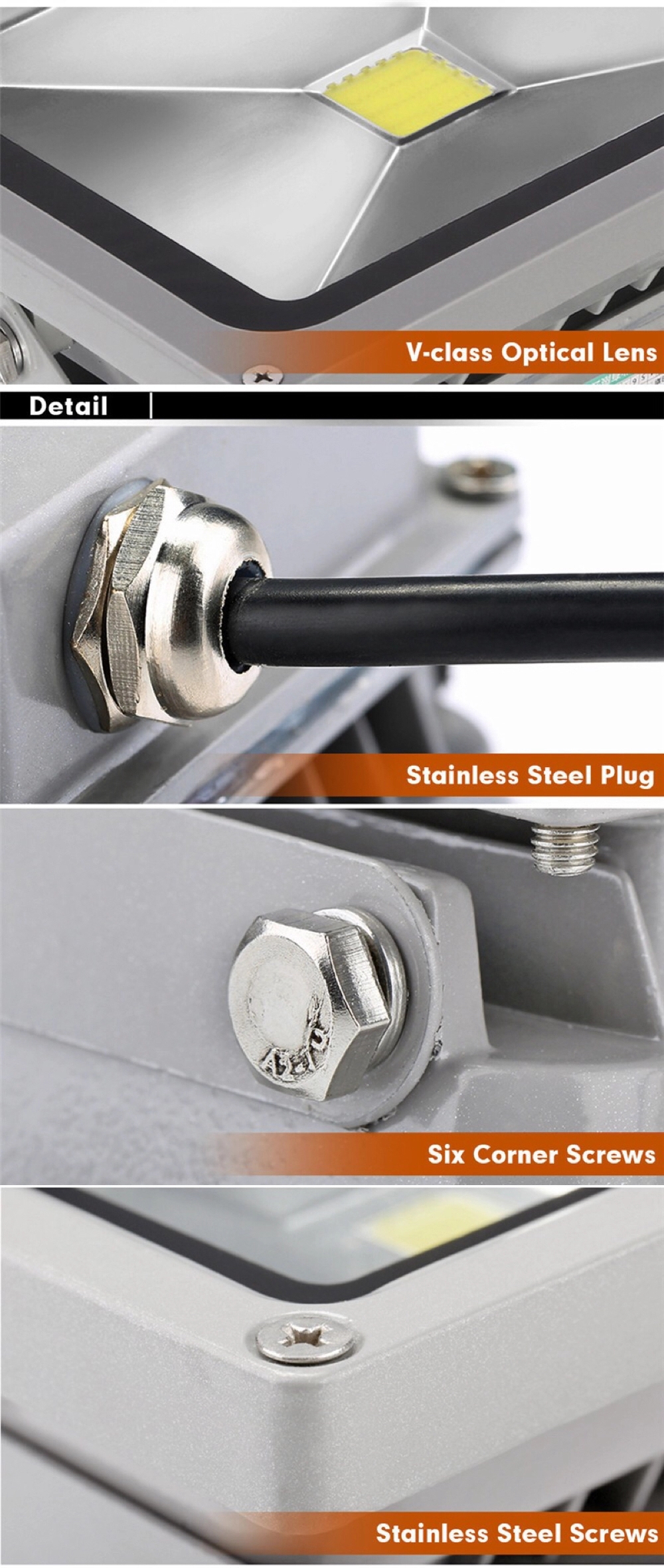 прожектор СИД 30в 50в 100в, 24 света потока СИД вольта умирает раковина литого алюминия