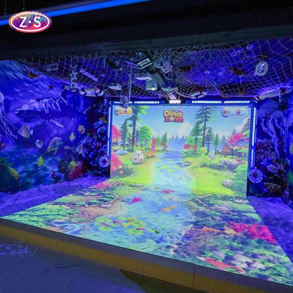 Immersive Wall / Floor Displays AR Joyful Beach Interactive Games Entertainment