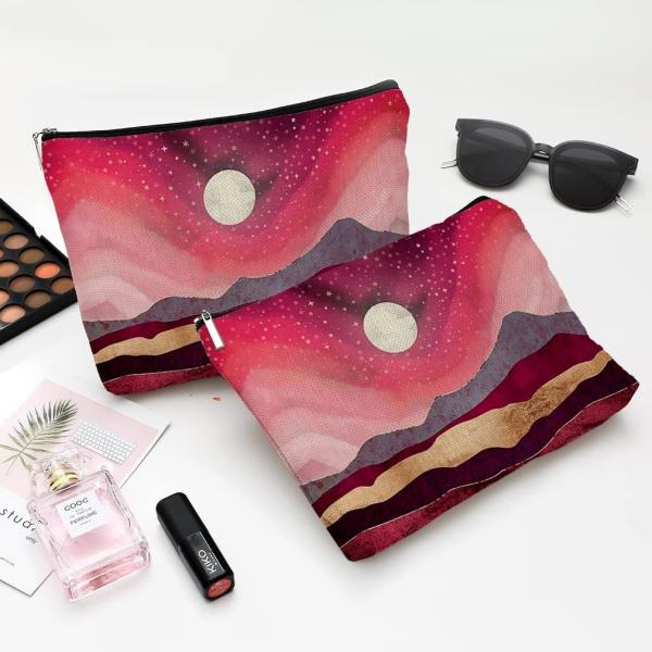 Os sacos cosméticos do saco a favor do meio ambiente macio durável à prova de choque da composição viajam organizador Zipper For Women