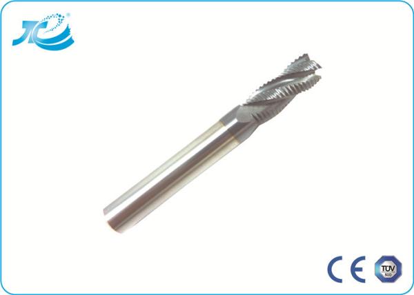 Solid Carbide End Mill HRC 55 , Plastic Cutting End Mills Air Oil Cooling Mode