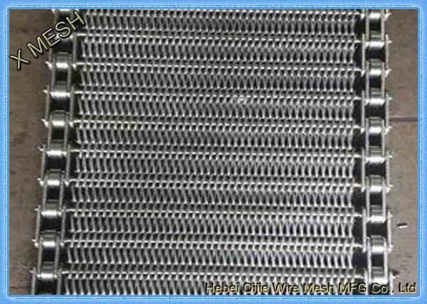 304 316 Ss Wire Mesh Conveyor , Stainless Steel Conveyors Food Processing