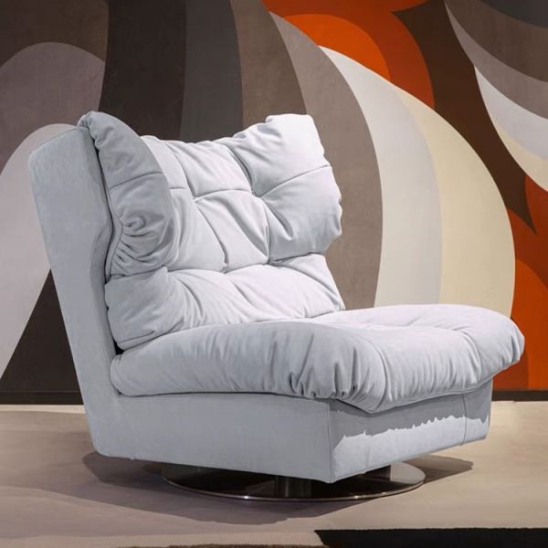 Fabric Optional Oversized Lounge Leather Rocking Chair Modern Swivel Living Room Accent Sofa Armchair Style Seating Option