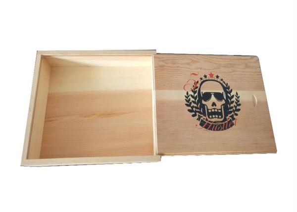8 X 10 Luxury Packaging Boxes , Custom Made Small Wooden Boxes Sliding Halloween Christmas