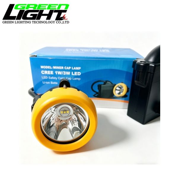 Rechargeable LED Mining Cap Lamp IP68 Waterproof Miner Headlamp Lithium Battery Underground Work Light