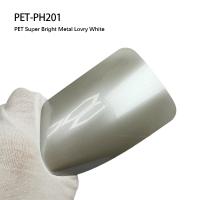 PET-PH201 PET Super Bright Metal Lovry White Car Body Sticker UV Resistant Vinyl Wrap Automotive Film