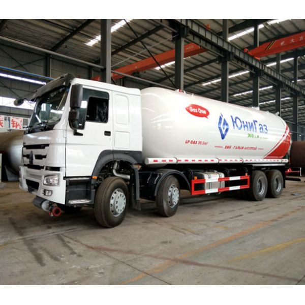 Camion de livraison mobile du camion de réservoir de propane de Howo/LPG 8x4