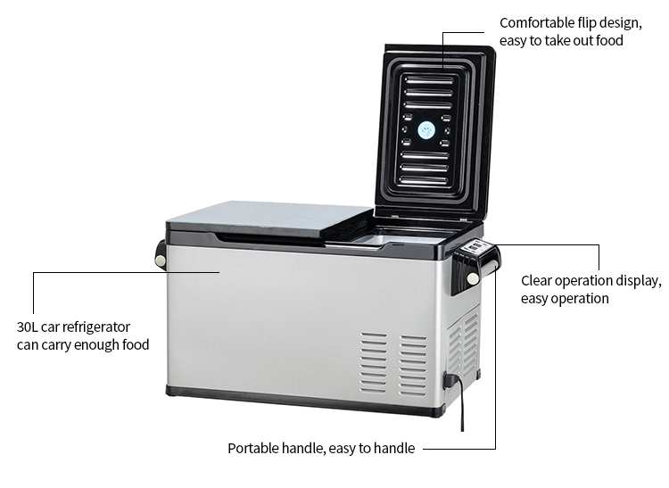 Двойной замораживатель холодильника тележки компрессора 30Litres DC температуры