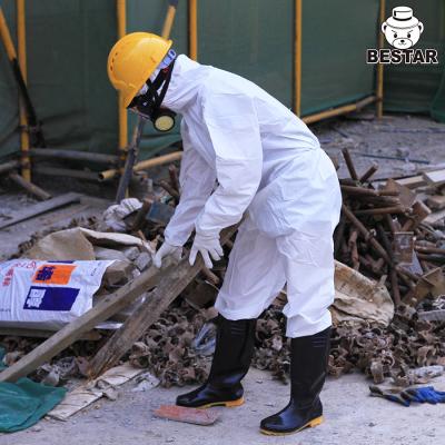 OEM Type 5/6 Lightweight Disposable Protective Coverall Chemical Suit