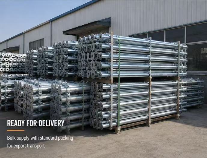 Galvanized Adjustable Telescopic Steel Prop with Threaded Adjustment System and 20KN-30KN Load Rating for Concrete Formwork