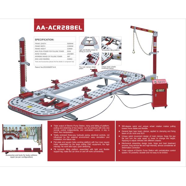 AA4C machine de redressement de châssis banc de réparation automobile banc de réparation automobile carrosserie de réparation cadre machine banc de châssis de véhicule