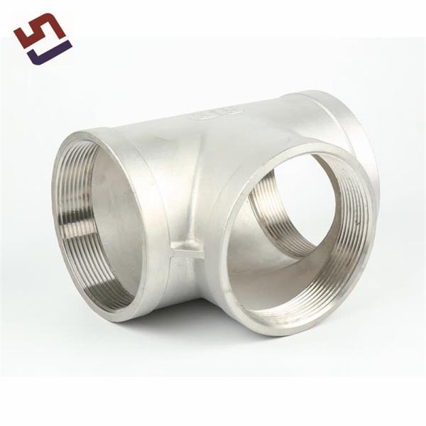 Aço inoxidável 90 graus tubo NPT masculino Elbow Tee Reducer Flange