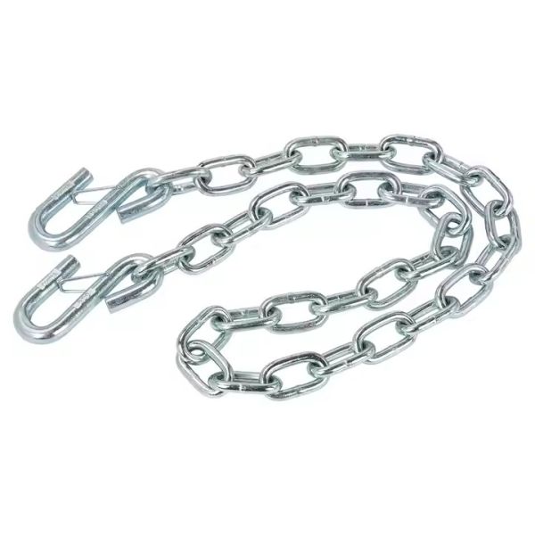 48kN Trailer Safety Chain With S Hook 0.25 Inch Diameter Nonstandard