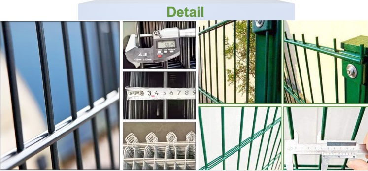 6мм 2d Twin Bar Wire Mesh Fence Panels 868/656 Двойной стержень Мат двусторонний