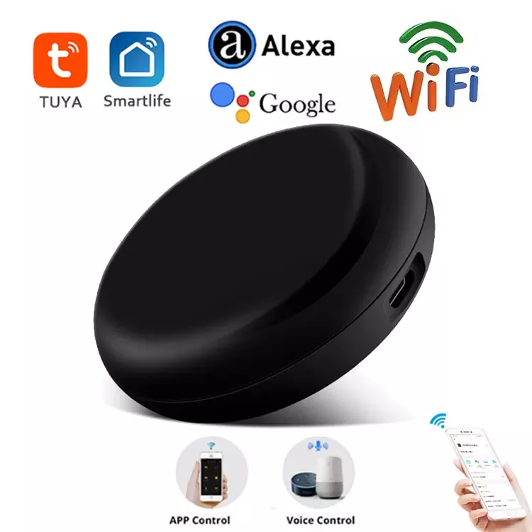 Glomarket Tuya Universal WiFi Smart IR Smart Wireless RF Remote Control Work With Google Alexa For Smart Home