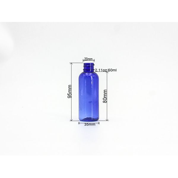 Botella plástica del espray del ANIMAL DOMÉSTICO azul transparente 2.11oz de 120m m