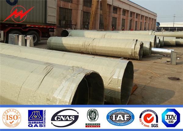 Electric Telescopic Lighting Poles Galvanized Steel Pole In Philippines