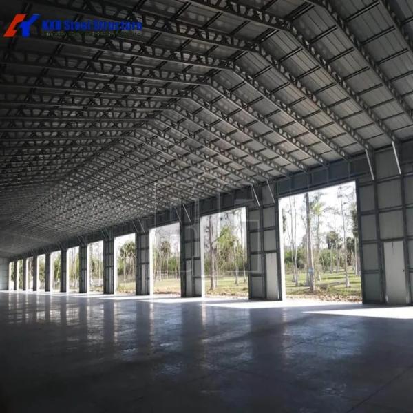 Almacén moderno de estructura de acero prefabricado Q355b Edificios de estructura metálica de gran envergadura
