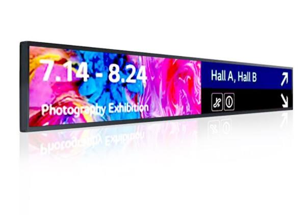 3840*600 Digital Signage Media Player 86 Inch Strip Screen Advertising Machine