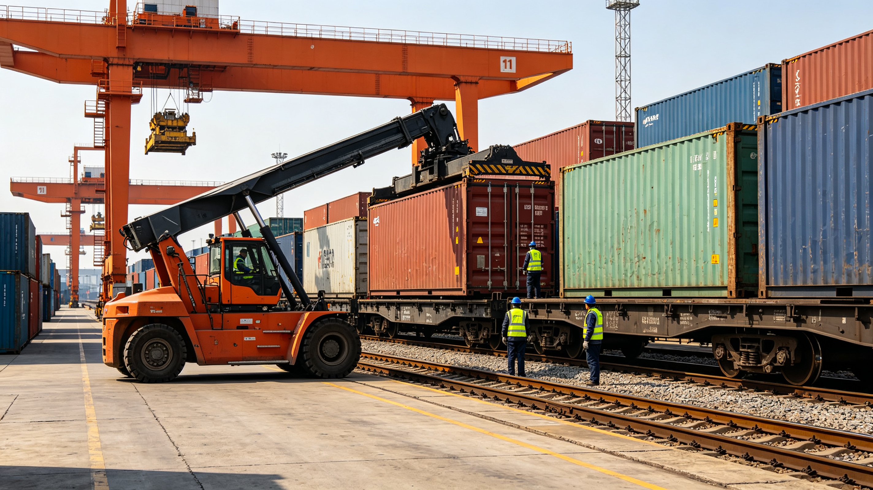 Door To Door Chinese Freight Forwarder Shipping From China To Europe Railway And Trucking Options