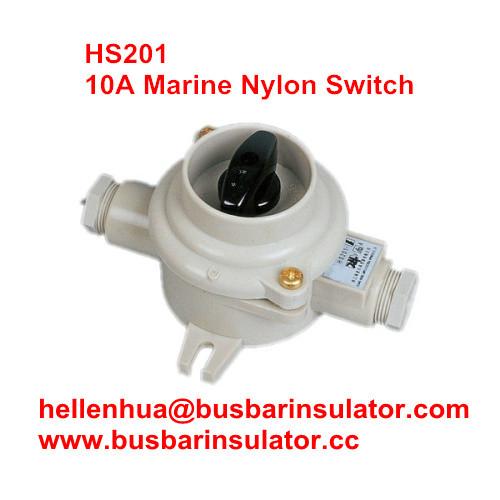 10A marine nylon boat accessories HS101 boat switch marine watering switch