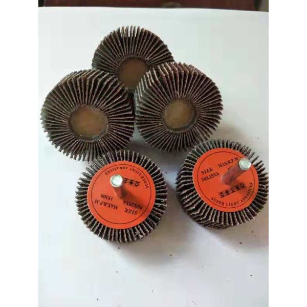 Aluminum Oxide Sanding Flap Wheels for Drill Shank Mounted Custom Size Grit OBM Supported Abrasive Grinding Tool