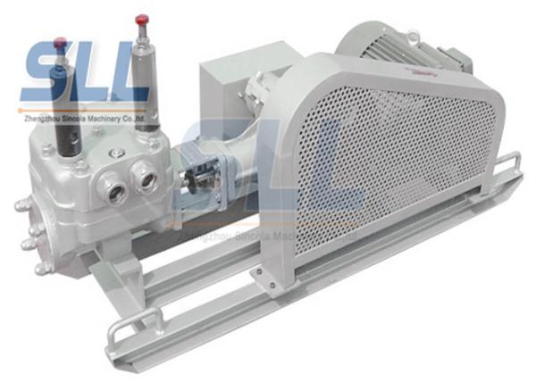 Low Noise Mortar Grout Pump , Electric Grout Pump With Skid Chassis SG130-20