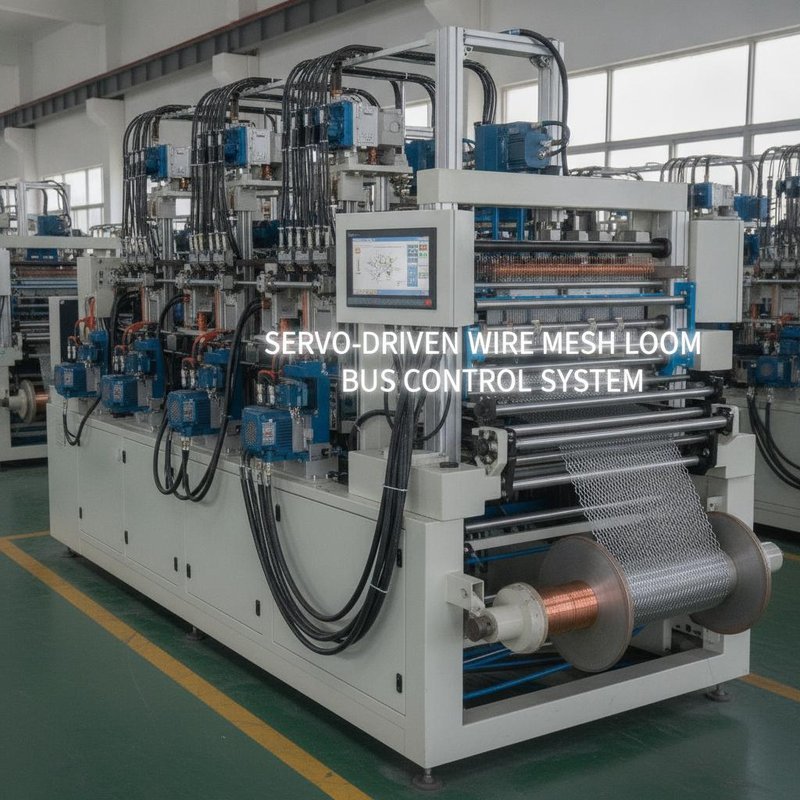 Servo-Driven Wire Mesh Loom Machine With Bus Control