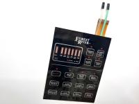 Tableau à membrane à base de PCB avec touches plates