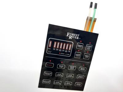 Flexible Pcb Based Membrane Keypad UV Resistant 1.25MM Pitch With Flat Keys