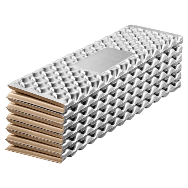 2.5 R-value Silver Foil Insulated Sleeping Pad Winter Mat For Camping