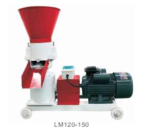 Wear Resistant Poultry Feed Pellet Making Machine 30kw 60 - 100kg / H Flat Die