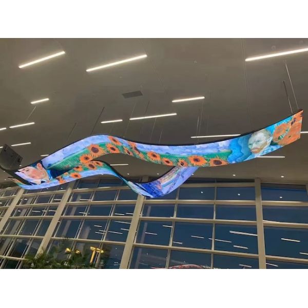 Потолочный висячий коммерческий светодиодный дисплей Реклама P2.5mm Для покупок