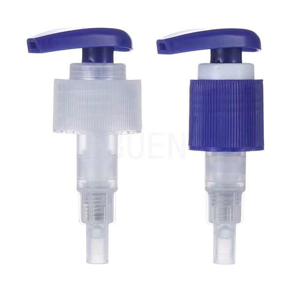 Tipo plástico da esquerda à direita tipo tampa de alumínio distribuidor anodizado da rotação da bomba da loção