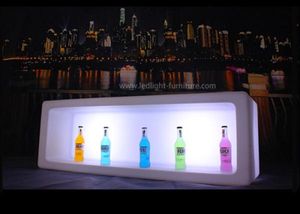 Battery Powered Light Bar Cubes , Large Glow Illuminated Bottle Display 