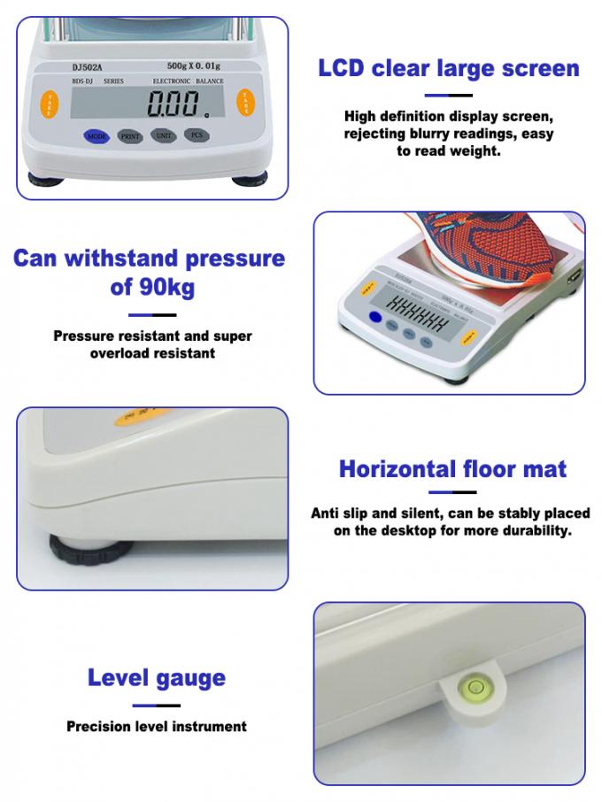 Precision Jewelry Scale with 155mm*146mm Pan Size, 15kg/0.01g Capacity, and 6pcs/Carton Packing