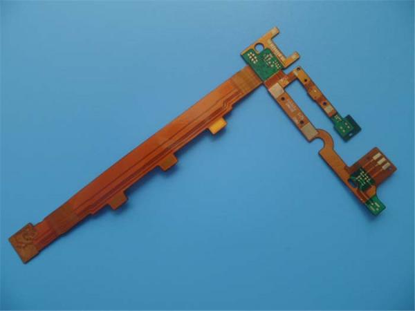 Multilayer flexible PCBs Rigid-flex PCBs Polyimide PCBs0.2mm thick Immersion Gold with Yellow