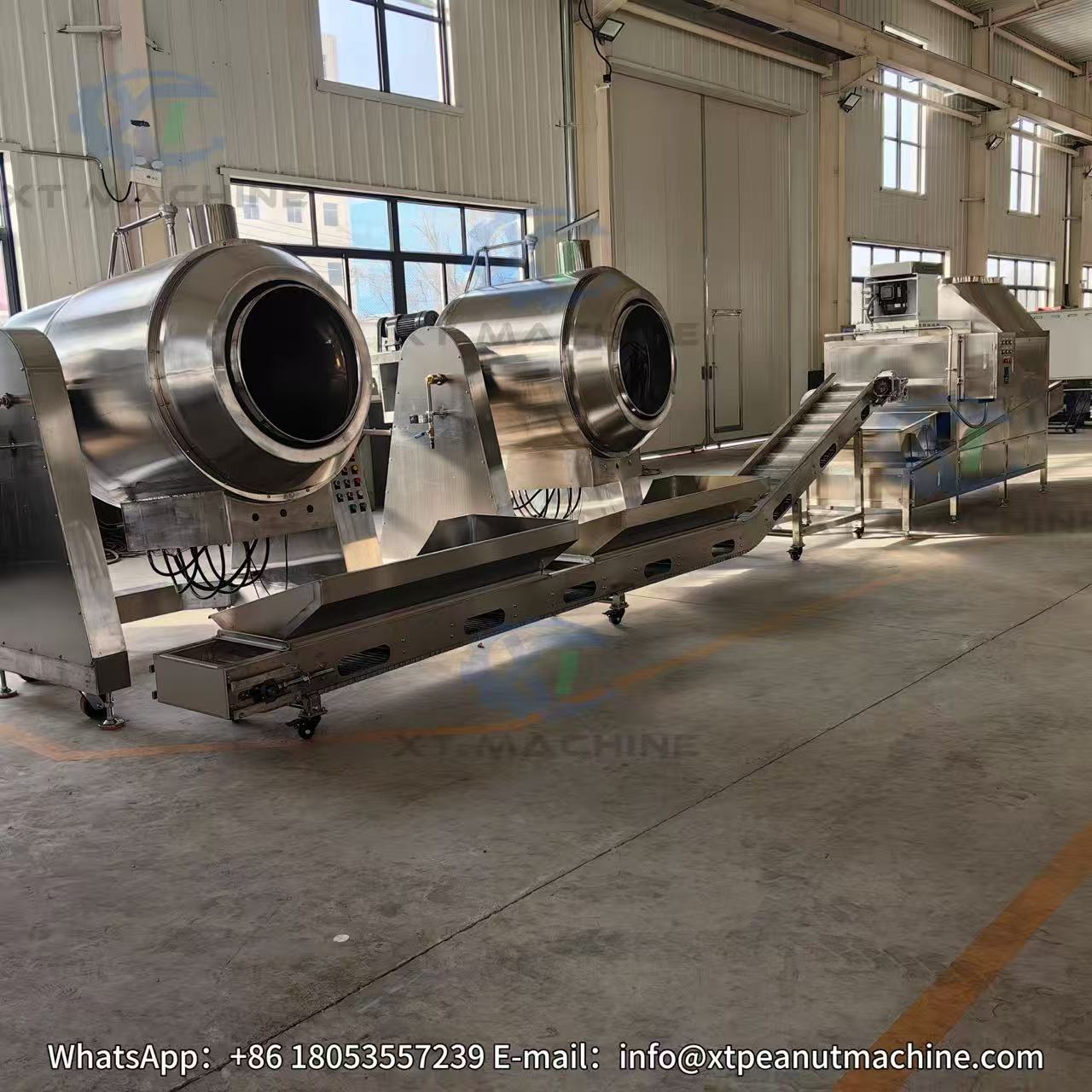 Commercial Sugar Coating Machine Automatic Nut Sugar Coating Equipment for Peanut Surface Coating Processing Line